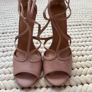 Halston Heritage Strappy Pink Heels